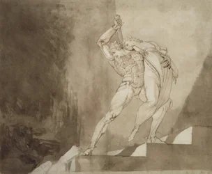 Ein Krieger rettet eine Dame, 1780-85